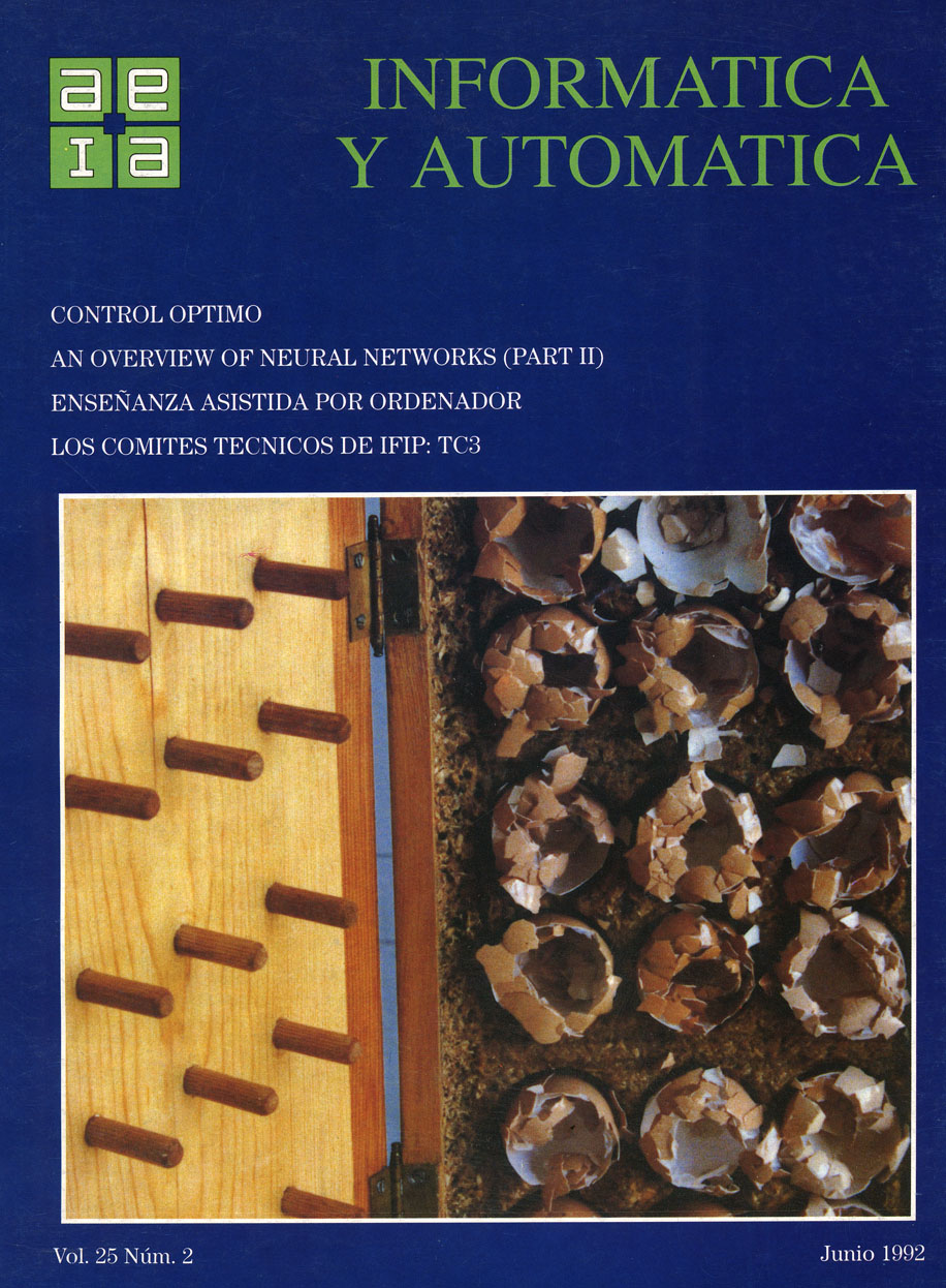 1992. Informática y Automática, vol. 25, nº 2, junio de 1992